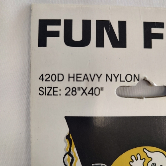 Vintage Fun Flag Halloween Ghost Banner Yard Flag 28"x40" Large Heavy Nylon NOS - Picture 5 of 7